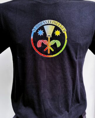 Schornsteinfeger T-Shirt Marley Logo Besen bunt