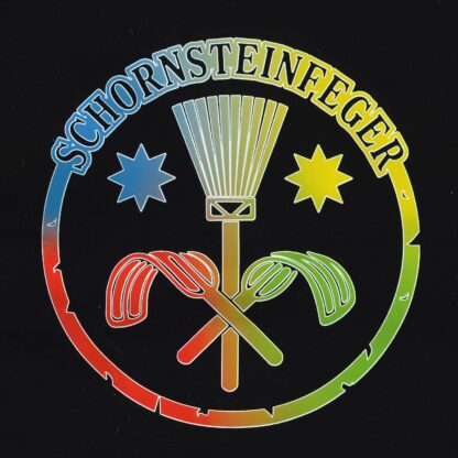 Schornsteinfeger T-Shirt Marley Logo Besen bunt – Bild 2