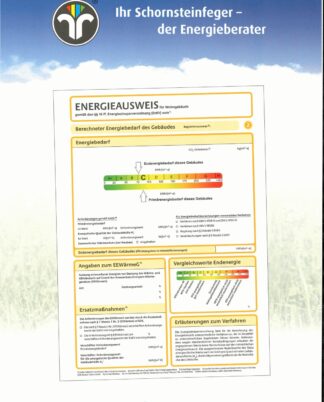 Energieausweis-Mappen blau